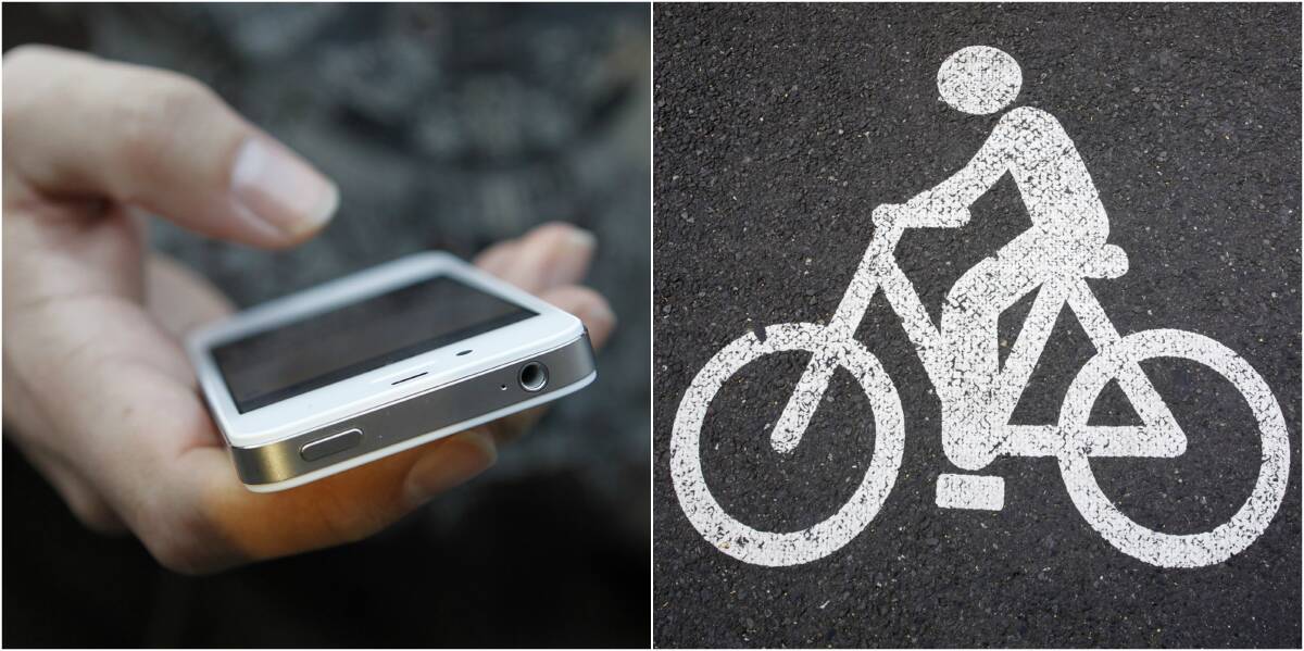 From July 1, cyclists caught riding and using their mobile phones will be issued an on-the-spot fine of $476. 