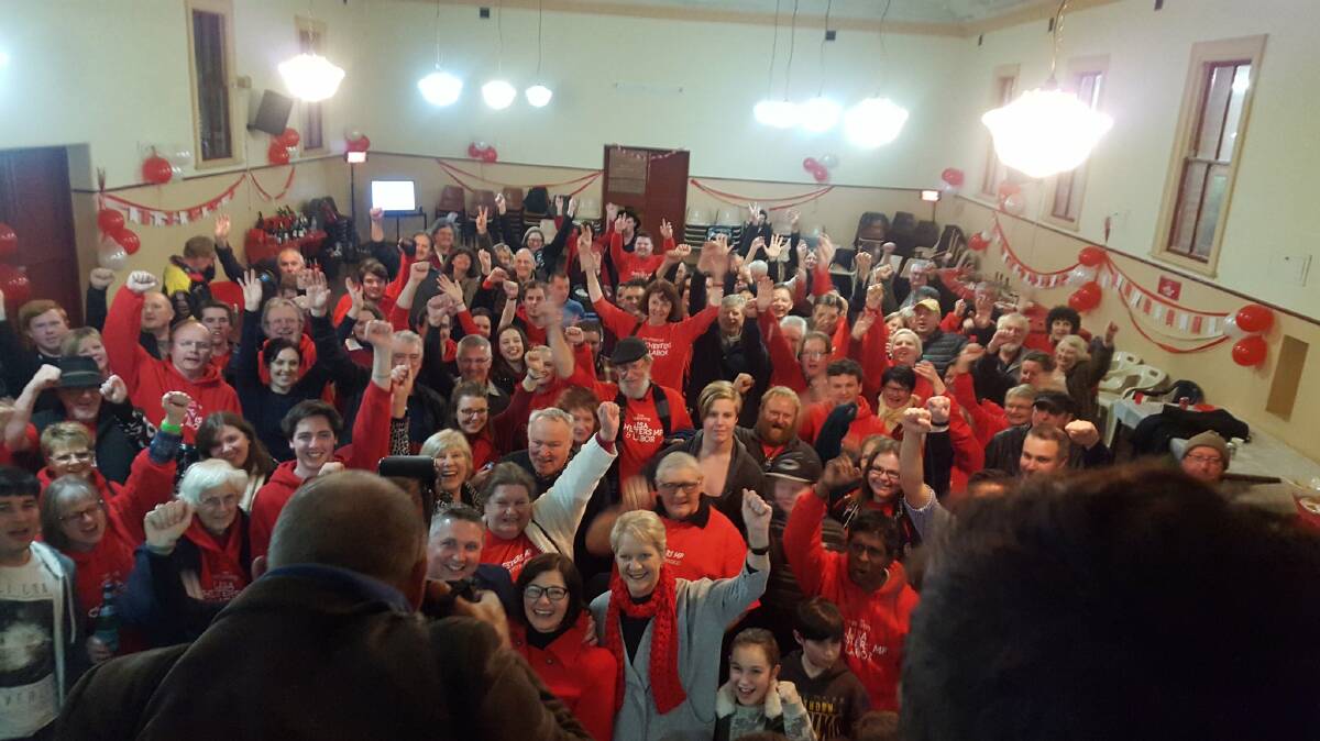 Labor celebrates victory in Bendigo.