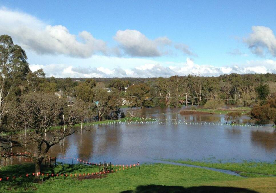 The oval at Winters Flat school at 9am. Picture: Mary-anne Rooney, principal