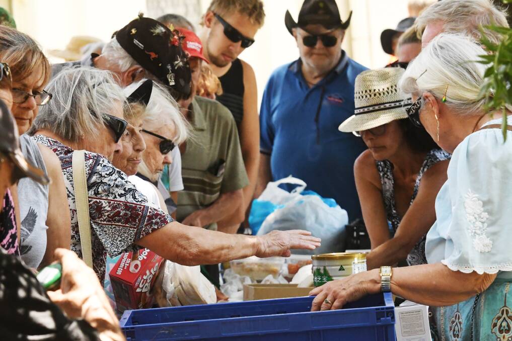 Heathcote Foodshare helps about 300 people each week. Picture: DARREN HOWE