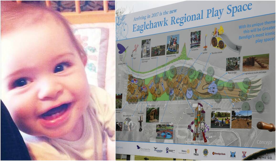 The Eaglehawk Regional Play Space will feature a junior play area, called Where Angels Play, celebrating Zayden Veal-Whitting's life and all other children taken too soon.