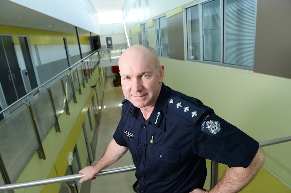 LONG CAREER: Greater Bendigo Inspector Shane Brundell says the most rewarding part of his career so far with Victoria Police is his time at the missing persons unit helping find answers for families. Picture: DARREN HOWE