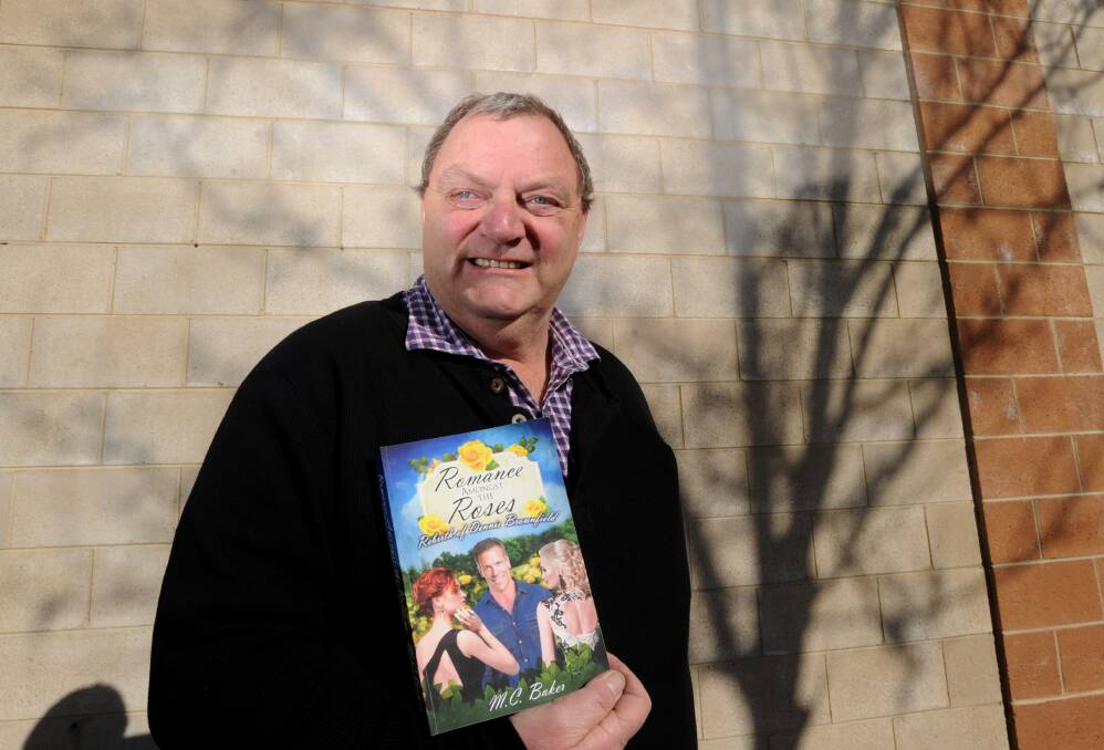Rochester man Mick Baker has written his first novel, a romantic comedy titled Romance amongst the roses: The rebirth of Dennis Brownfield. Picture: NONI HYETT
