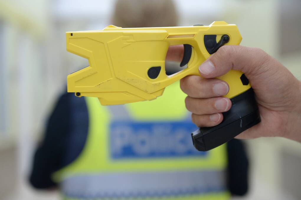 The regional roll out of Tasers to general duties and highway patrol officers began in 2016 after a trial in Bendigo, which started in 2010. File photo.