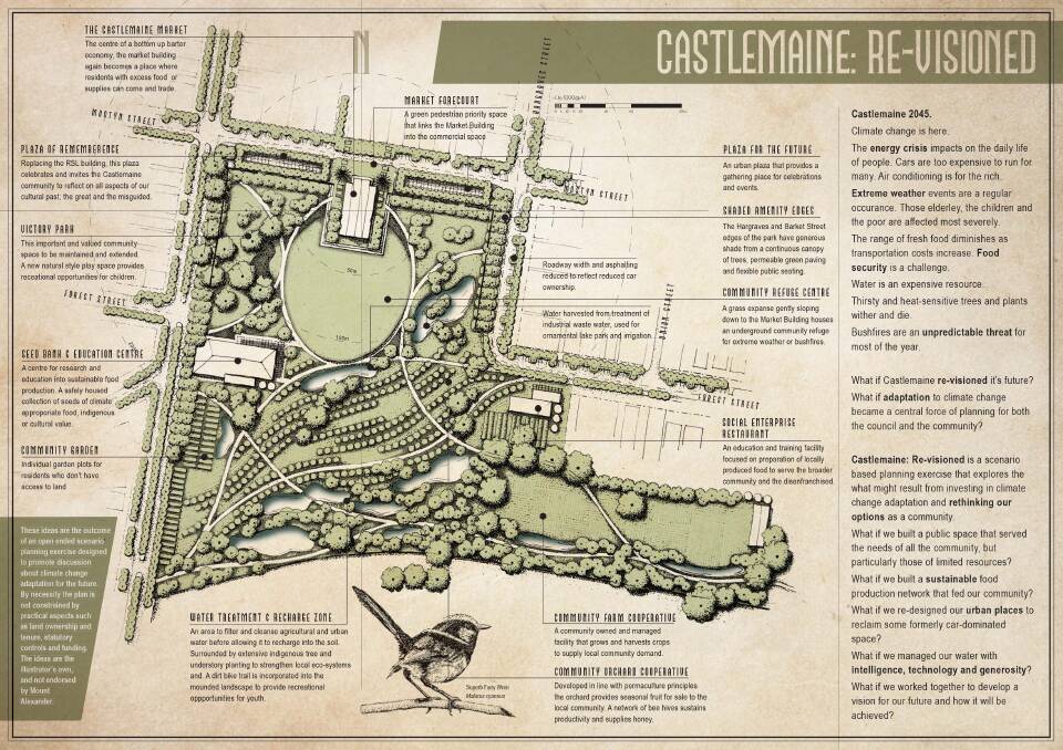 MAPPED: An image from the Castlemaine Re-visioned exhibit. Picture: SUPPLIED