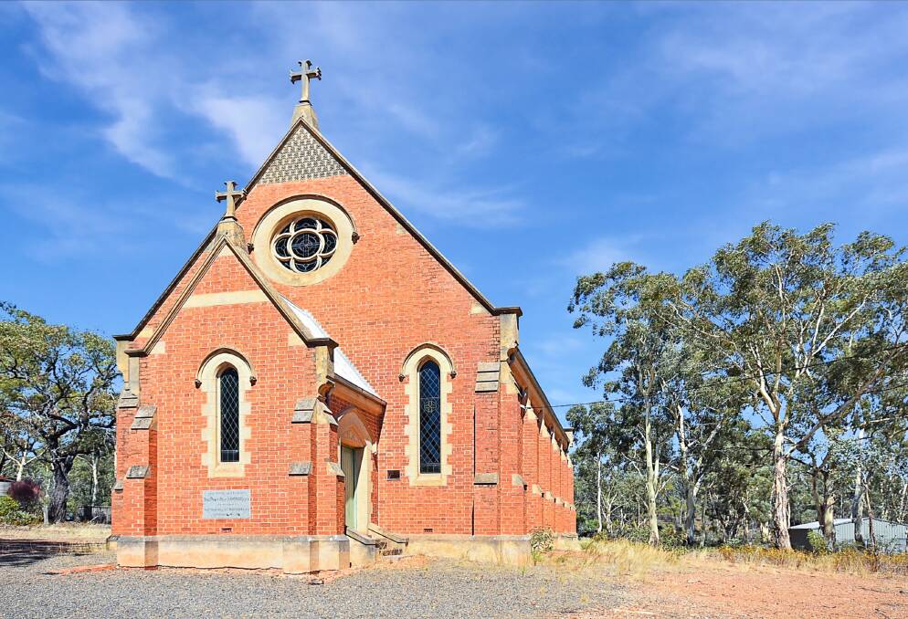 BLESSED: Tarnagulla has seen some beautiful churches sold and converted into private dwellings. Next month's auction of St Francis Xavier's Catholic Church could see another being treated to a similar transformation.
