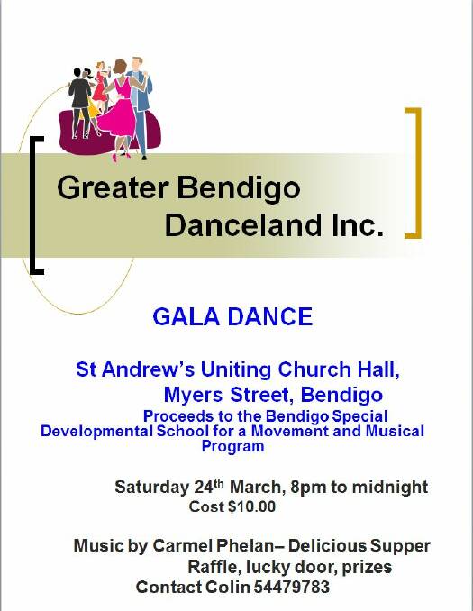 DANCELAND: Gala Dance flyer.