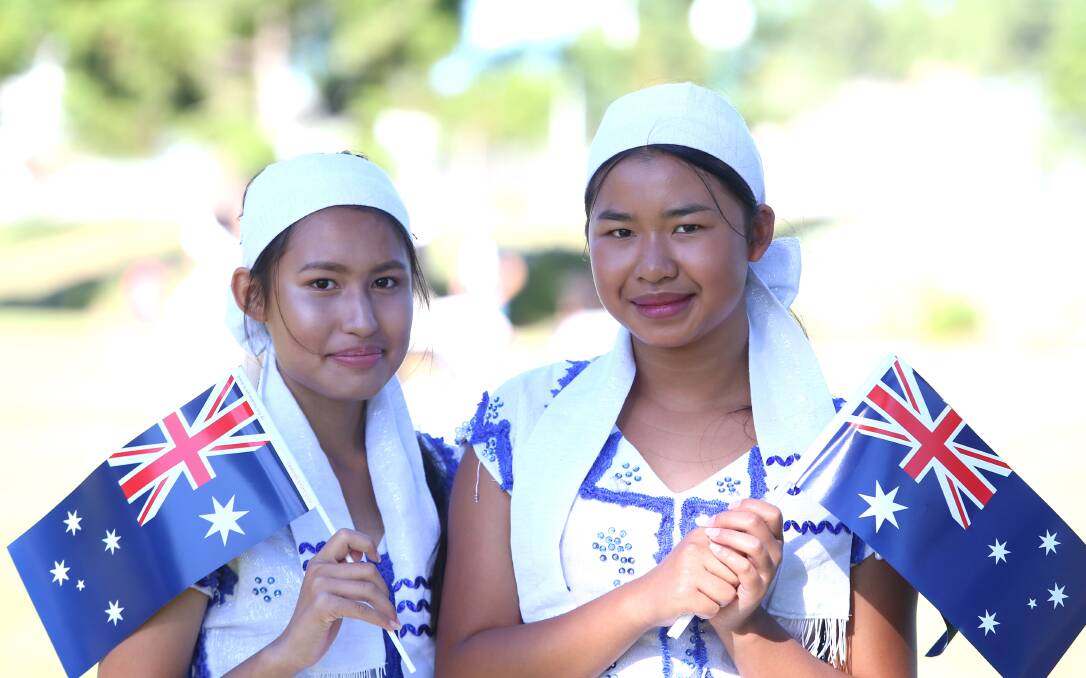 Flashback: Eaglehawk Australia Day Celebrations and Ceremony. Lar PawThoo and Hser Oh Bue Thoo Lweh, 2017. Picture: GLENN DANIELS