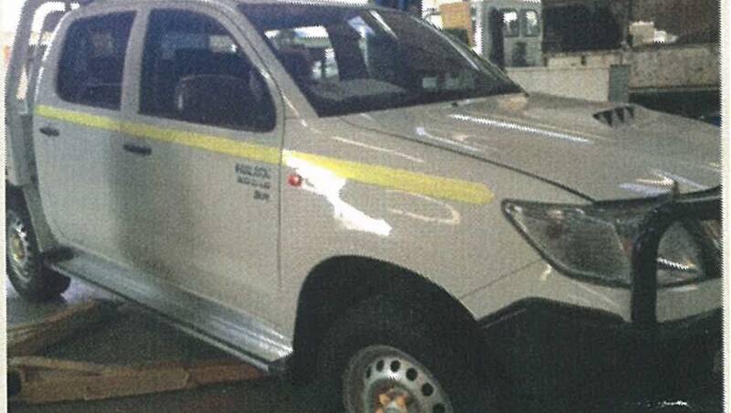 POLICE RAMMING: Detectives have released an image of a stolen vehicle following a police ramming in West Bendigo. Picture: SUPPLIED