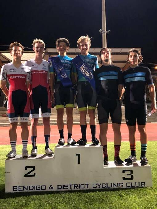 Blake Agnoletto and Henry Dietze in first place on the podium. Picture: SUPPLIED