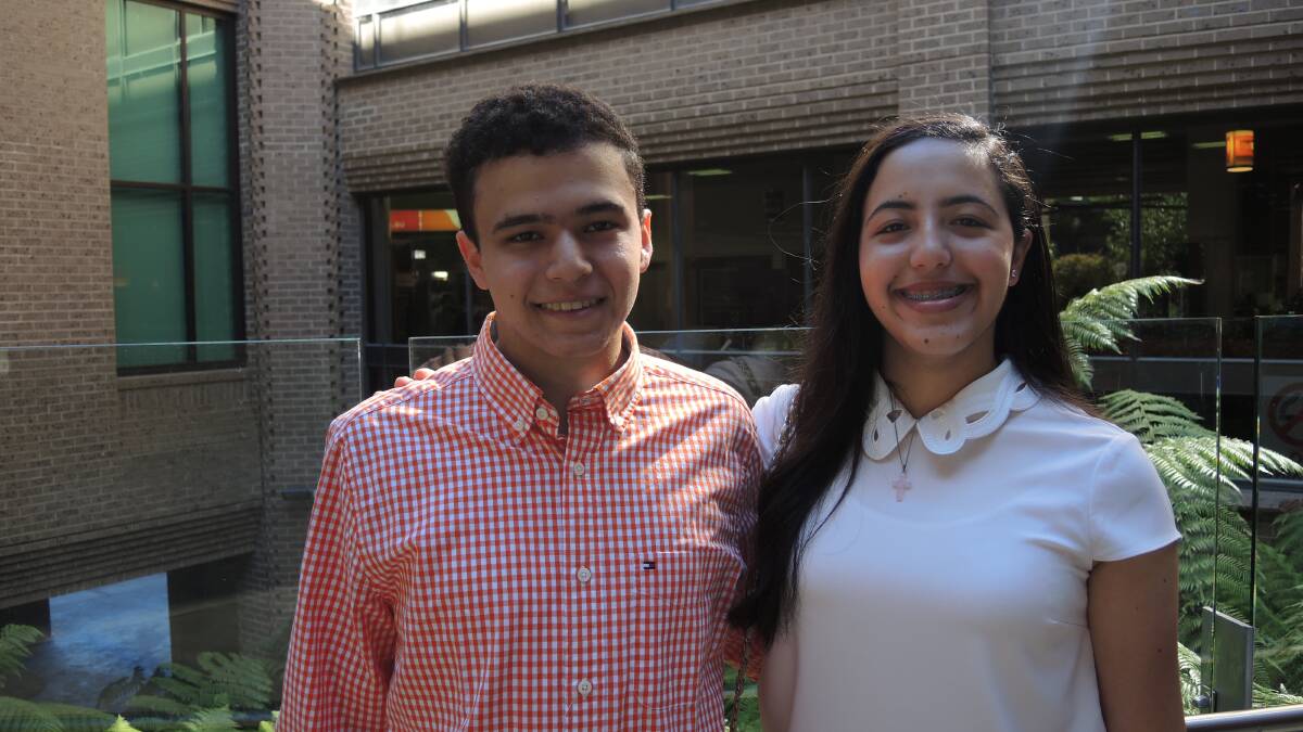 ON CAMPUS: Twin siblings John and Mariz Sidhom will study dentistry together next year at La Trobe University. Picture: ANTHONY PINDA
