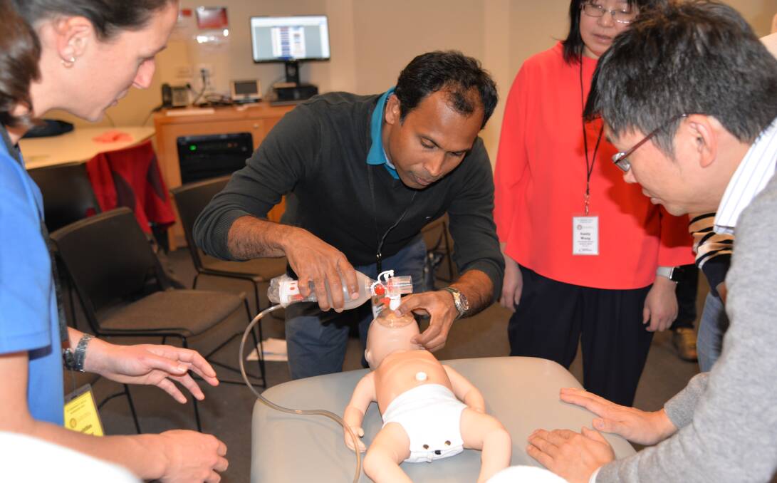 The emergency skills workshop focused on CPR for children. Picture: SUPPLIED