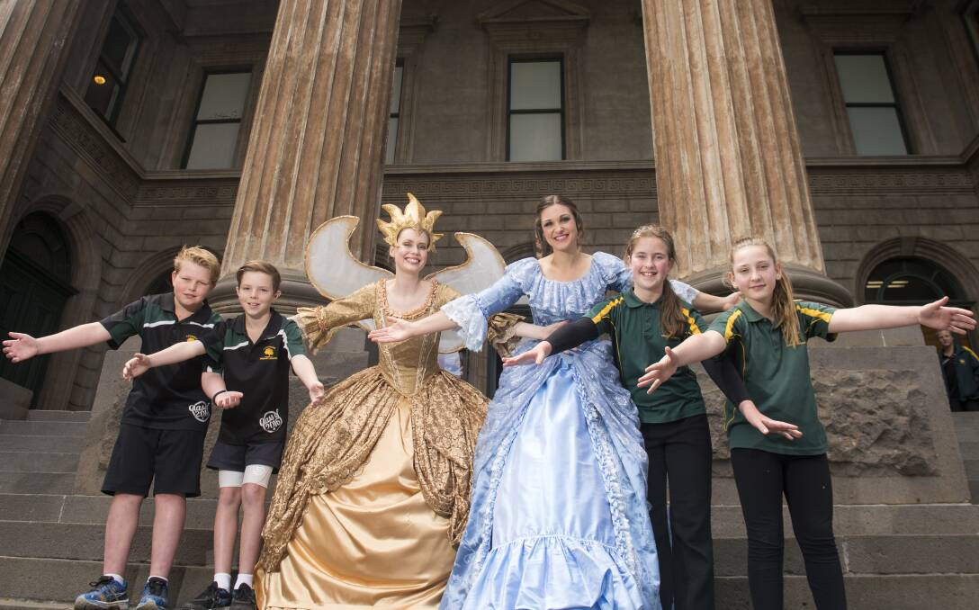 THEATRE: Students Kai Lister, Cooper Rooke, Alyssa Andrews-Stone and Lily Olsen met opera performers as part of their inquiry-based learning.