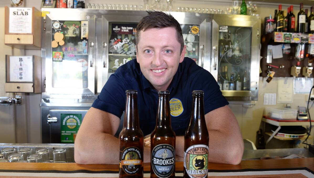 LAUNCH: Bendigo Beer president Trevor Birks with beers from three of the breweries that will feature at this year's Bendigo on the Hop on August 26. 