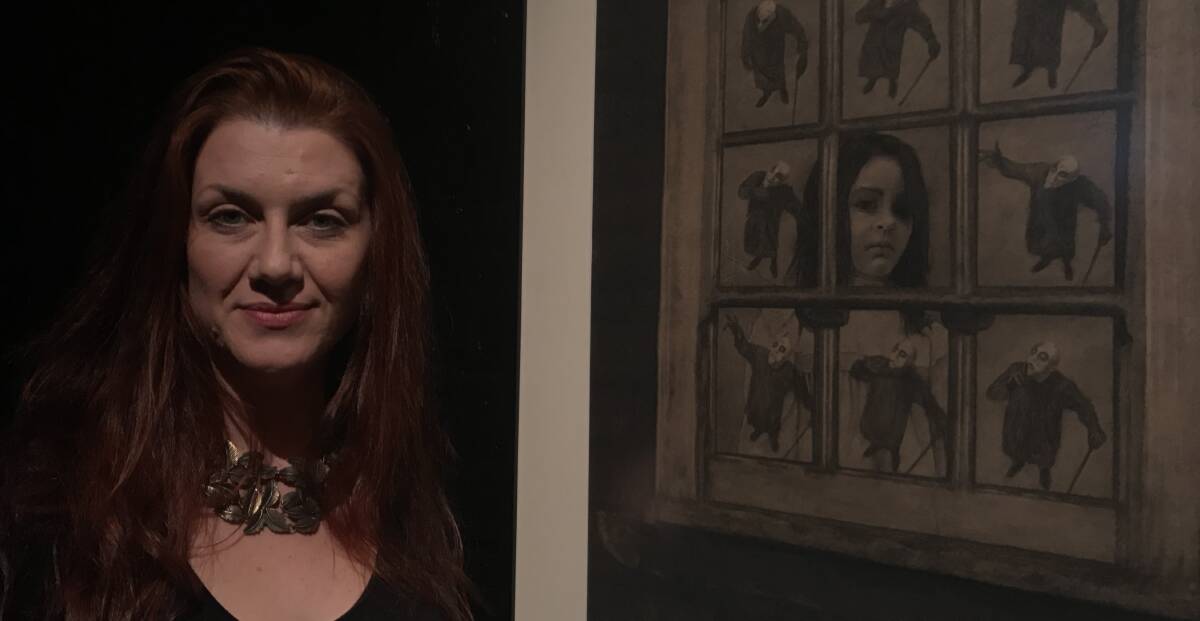 HOMETOWN SHOW: Chloe Neath created the artworks featured in theatre show The Baby Farmer. It is on at The Engine Room from June 8-10. Picture: CHRIS PEDLER