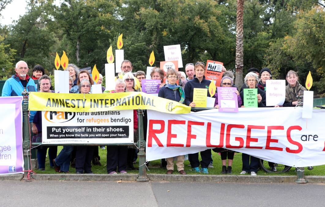 FUNDRAISERS: Rural Australians for Refugees Bendigo is hoping to help local asylum seekers with their visa applications. Picture: GLENN DANIELS