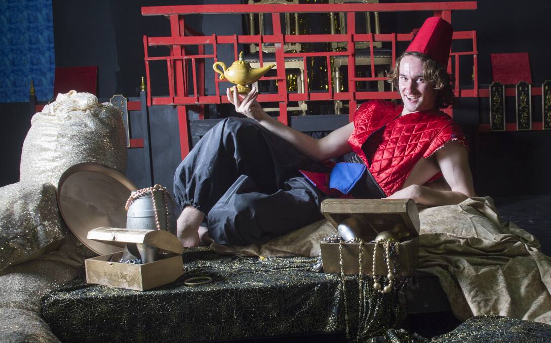 FUN CHARACTER: Zach Fitzpatrick will play Aladdin in Bendigo Theatre Company's summer pantomime. Picture: DARREN HOWE