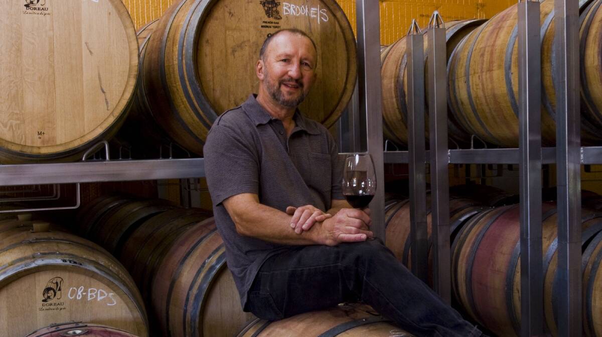 CELLAR: Sandhurst Ridges Wines winemaker Paul Greblo in his barrel room. Barrel tasting sessions take place on July 9 and 10. Picture: CONTRIBUTED