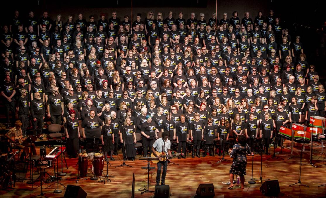 The Boite Millenium Chorus performs last Saturday. Pictures: CONTRIBUTED