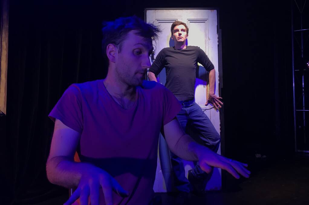 FUNNYMEN: James Bodin and James Shaw have created their first original show. Headroom is one at the Engine Room on Saturday. Picture: CHRIS PEDLER