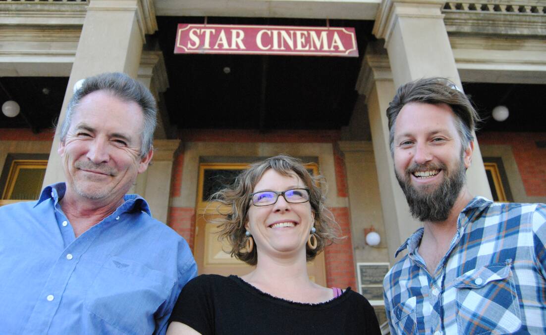 Star Cinema's head projectionist Stephen Maber, programming manager Hannah Morton and business manager Martin Myles.