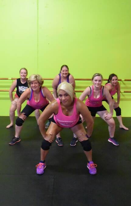 MOVES: Chooneng Seah-Fagavao (front) with some of her twerking students. The twerk class is one of many fun options at Z Fit. Picture: CHRIS PEDLER