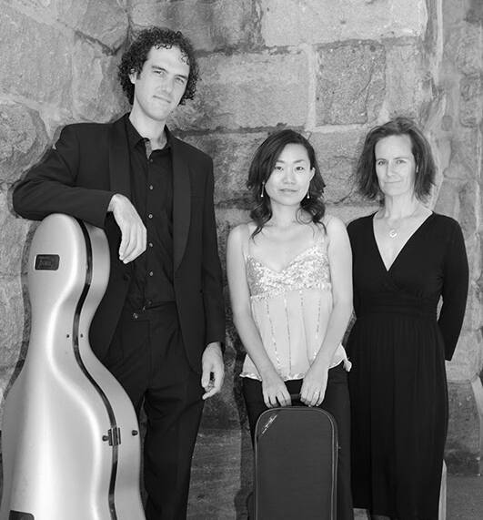 Sam Goble, Kaori Sparks, Helena Kernaghan for the Orpheus Piano Trio.