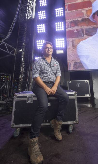 CONFIDENT: Groovin the Moo promoter Stephen Halpin is sure the rain will stay away and leave a clear day for festival crowds. Picture: DARREN HOWE