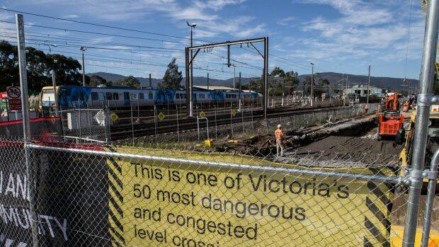 Fifty level crossings are being removed across Melbourne.  Photo: Jason South