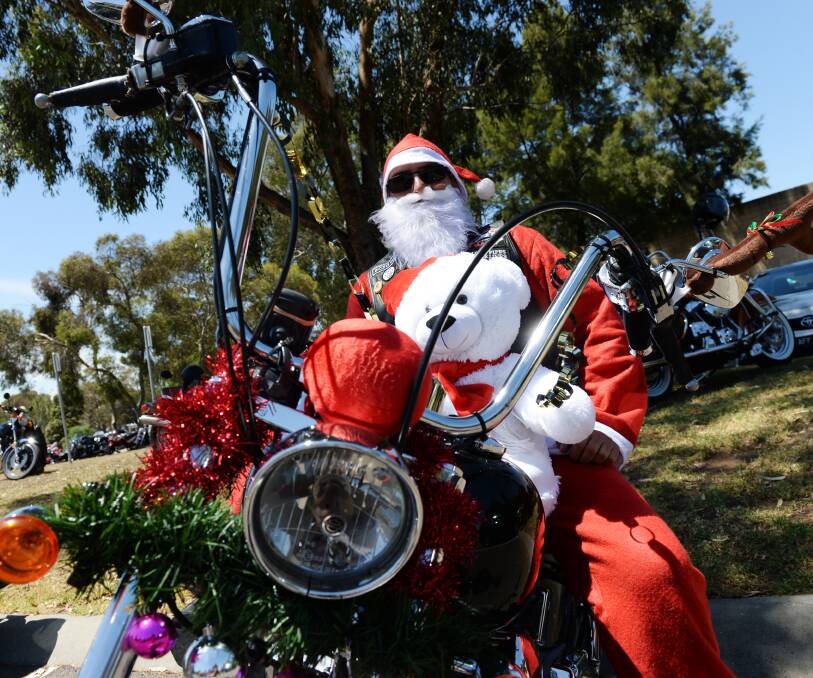 CHRISTMAS CHEER: The Bendigo Motorcycle Toy Run will be held again this year, collecting donations to go to people in need. Picture: DARREN HOWE