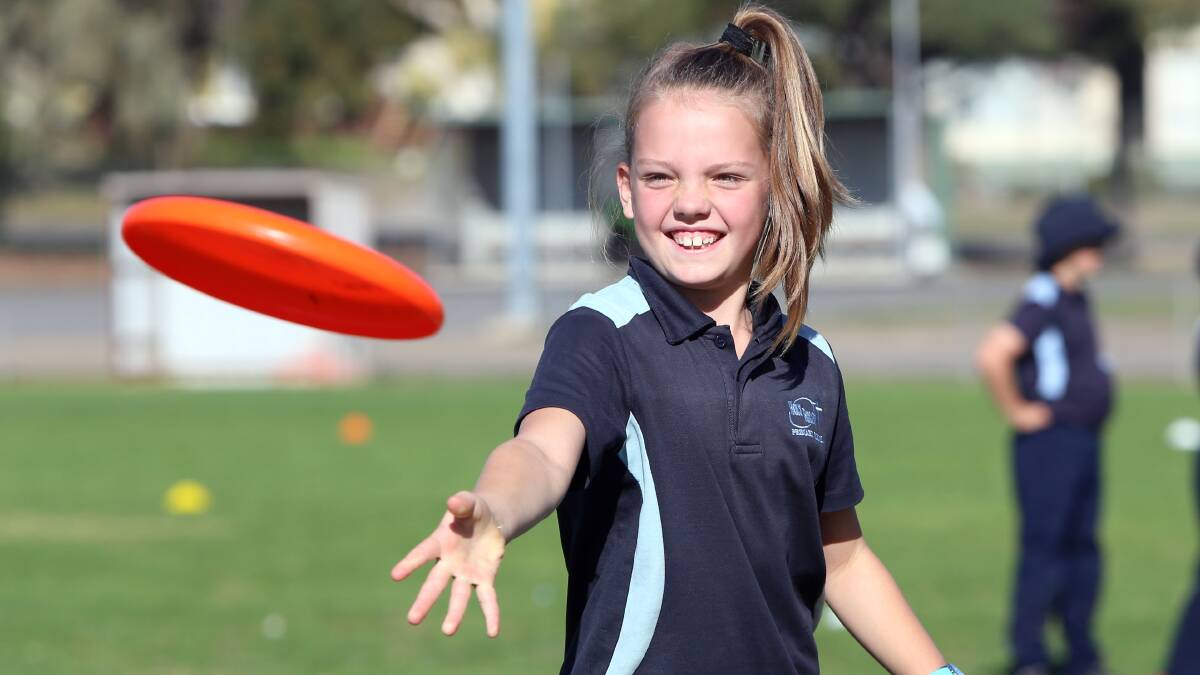 Kids keep active and have fun at a health promotion day in Bendigo. Pictures: GLENN DANIELS