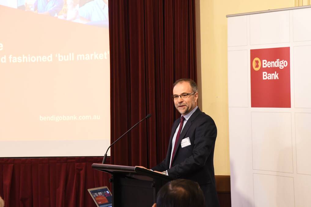OPTIMISTIC: Bendigo Bank's head of economic and market research David Robertson says there should be slow and steady economic growth this coming year.