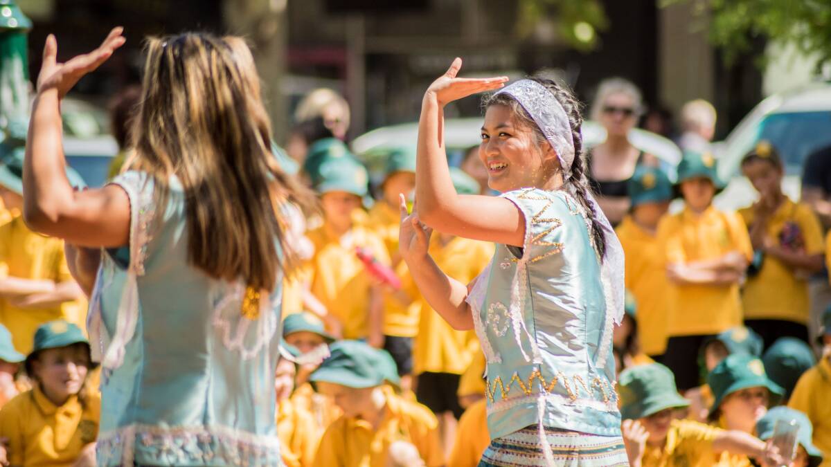 MULTICULTURAL: A traditional Karen dance is performed in Bendigo on Harmony Day.