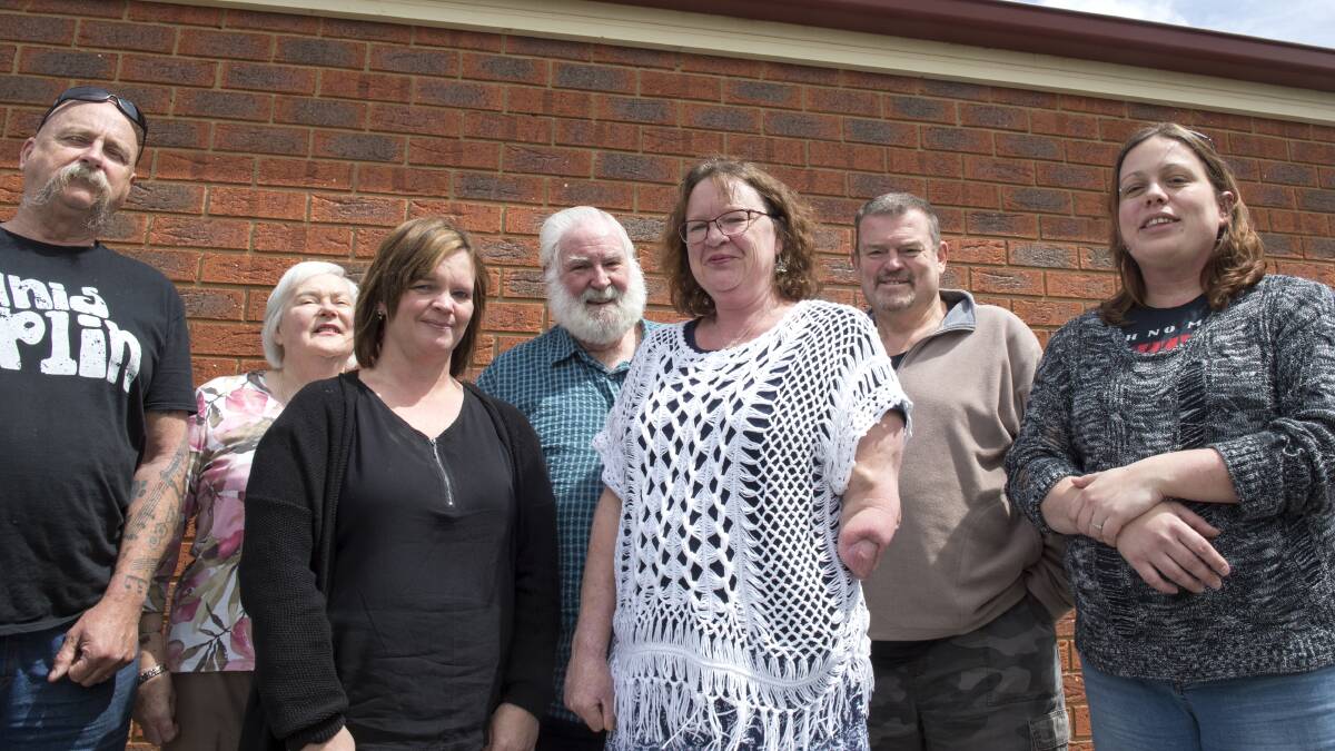 SUPPORT: Bendigo Amputee Social Group members Peter Brown, Liz Longford, Kim Hampton, Ken Longford, Lou Richardson, John Lamb and Shelley Tunks say their group provides both friendship and information for amputees. Picture: DARREN HOWE