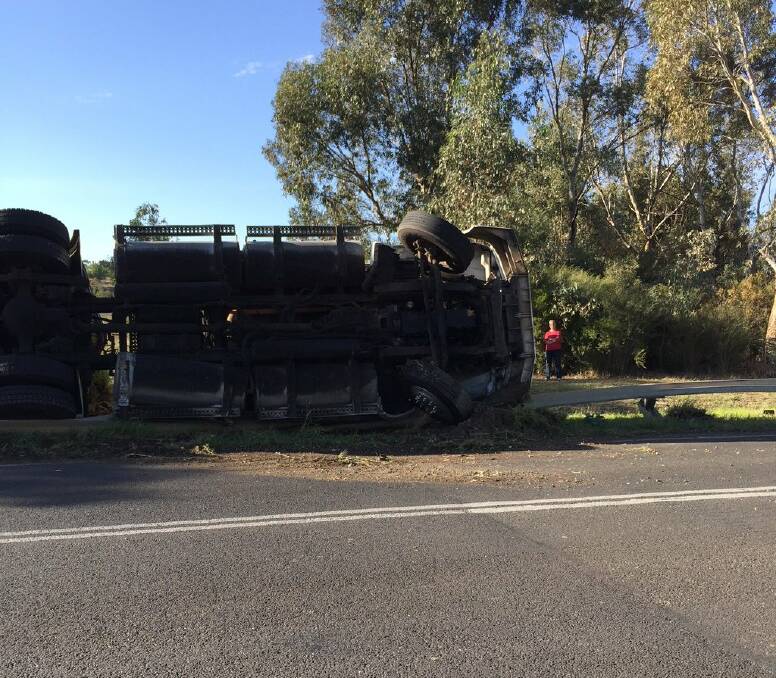 ACCIDENT: A truck has rolled in Long Gully.