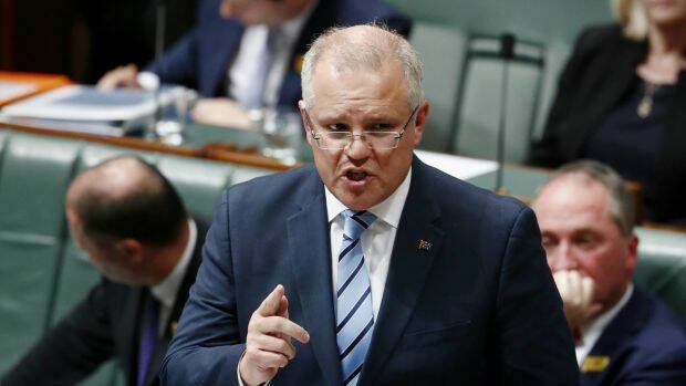Treasurer Scott Morrison has been pushing a "better days ahead" mantra on the back of record jobs growth for the past year. Photo: Alex Ellinghausen