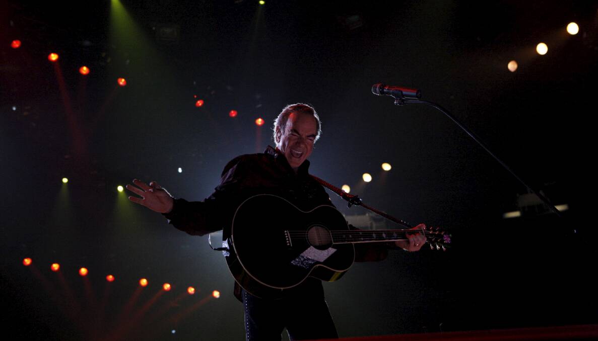 Neil Diamond performing at Hope Estate in the Hunter Valley in 2011. 