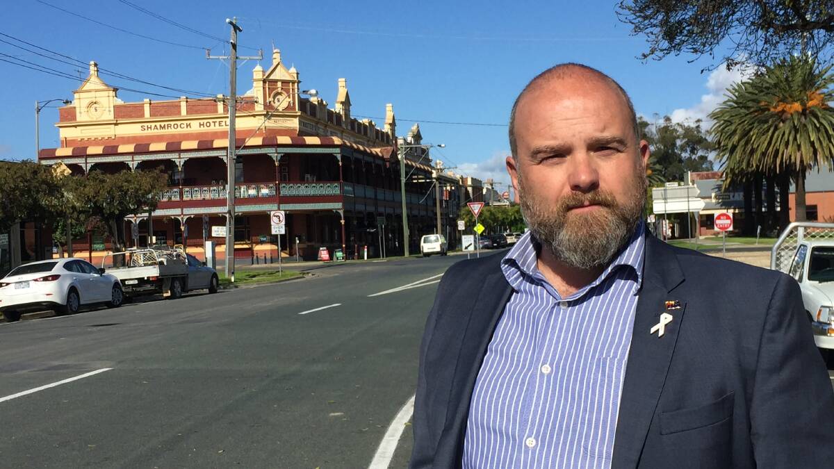 OPPORTUNITY: Rochester Open for Business chairman and Campaspe Shire councillor Leigh Wilson says the town can reinvent itself after the dairy plant's closure. Picture: MARK KEARNEY