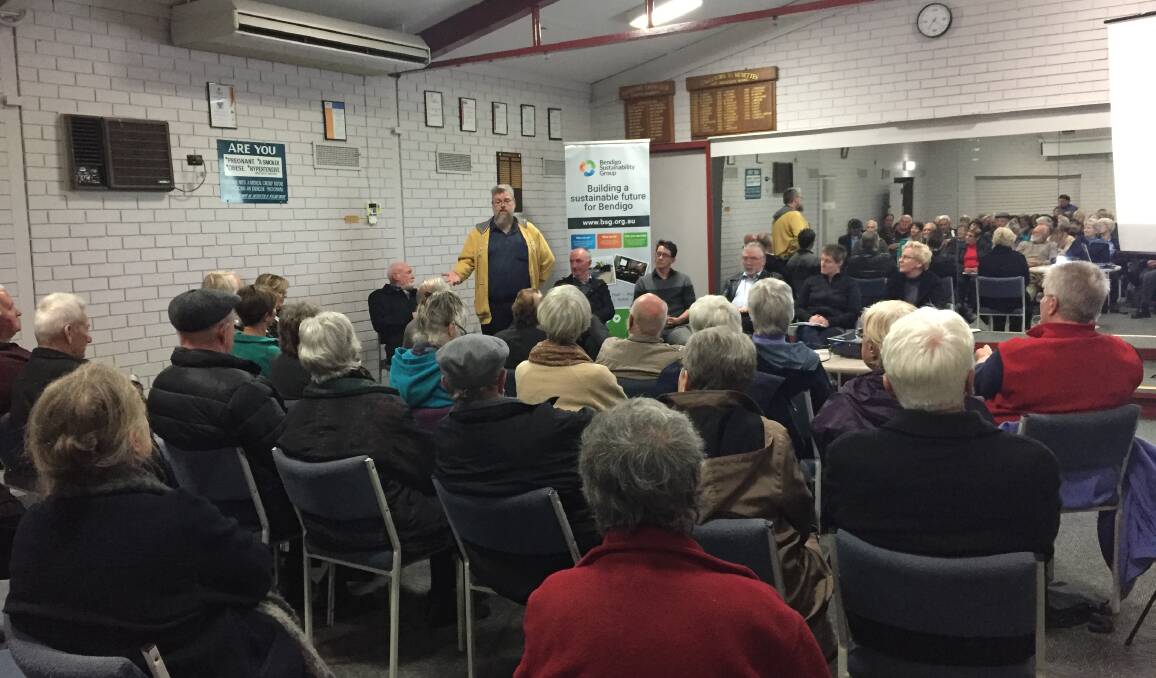 POSITION: Gordon Moore answers a question at a Whipstick ward candidates forum organised by community groups.