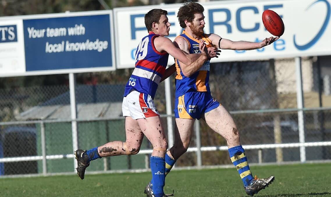 RELIABLE: Matt Compston has been a model of consistency for Golden Square since arriving as a junior. He played his 100th senior game against Kyneton last weekend.