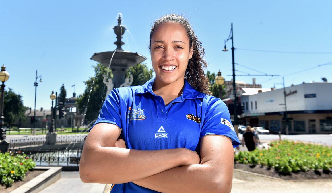 GLAD TO BE BACK: Nayo Raincock-Ekunwe is back in Bendigo after spending Christmas in Canada and hoping to continue her standout season in the WNBL. Picture: DARREN HOWE