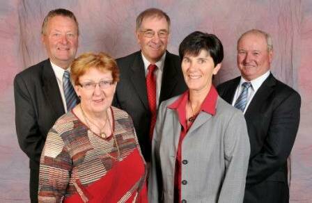 Loddon Shire councillors Gavan Holt, Colleen Condliffe, Geoff Curnow, Cheryl McKinnon and Neil Beattie.