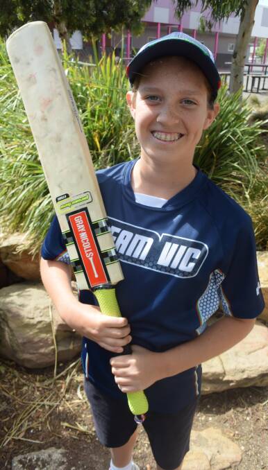 Jasmine Nevins is ready to represent Victoria at the School Sport Australia Cricket Championships in Brisbane next year. Picture: KIERAN ILES