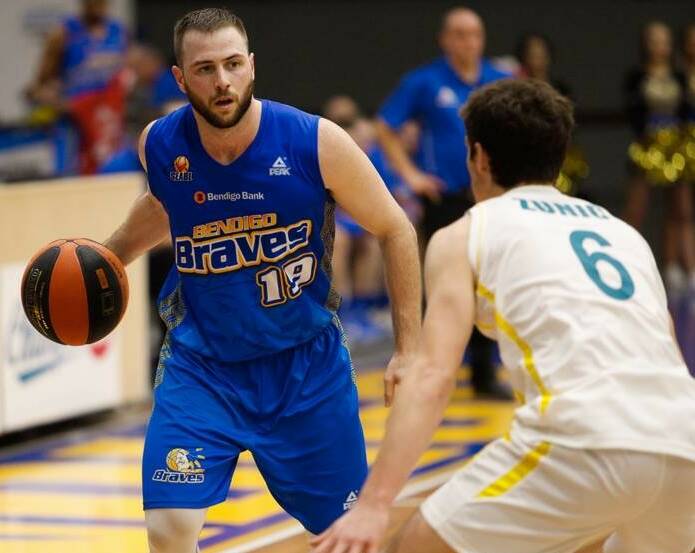 Point guard Adam Doyle is confident the Bendigo Braves can bounce back after a disappointing loss to Frankston Blues. Picture: STEVE BLAKE, AKUNA PHOTOGRAPHY