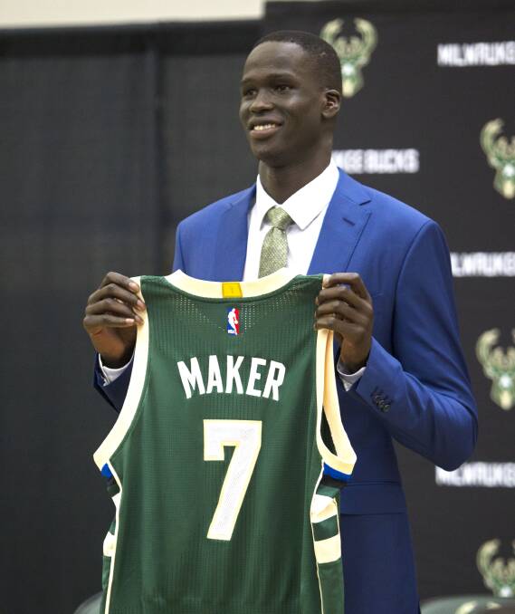 TEAMMATE FOR DELLY: Milwaukee's recent number one draft pick Thon Maker.