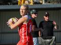 South Bendigo's Alicia McGlashan has started her coaching career in winning style with a victory over the Storm last Saturday. File picture by Darren Howe