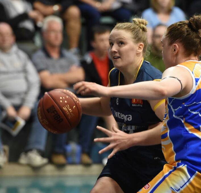 Ashleigh Spencer has impressed her WNBL coach Simon Pritchard in her first three SEABL games for the Ballarat Rush.  Picture: THE COURIER