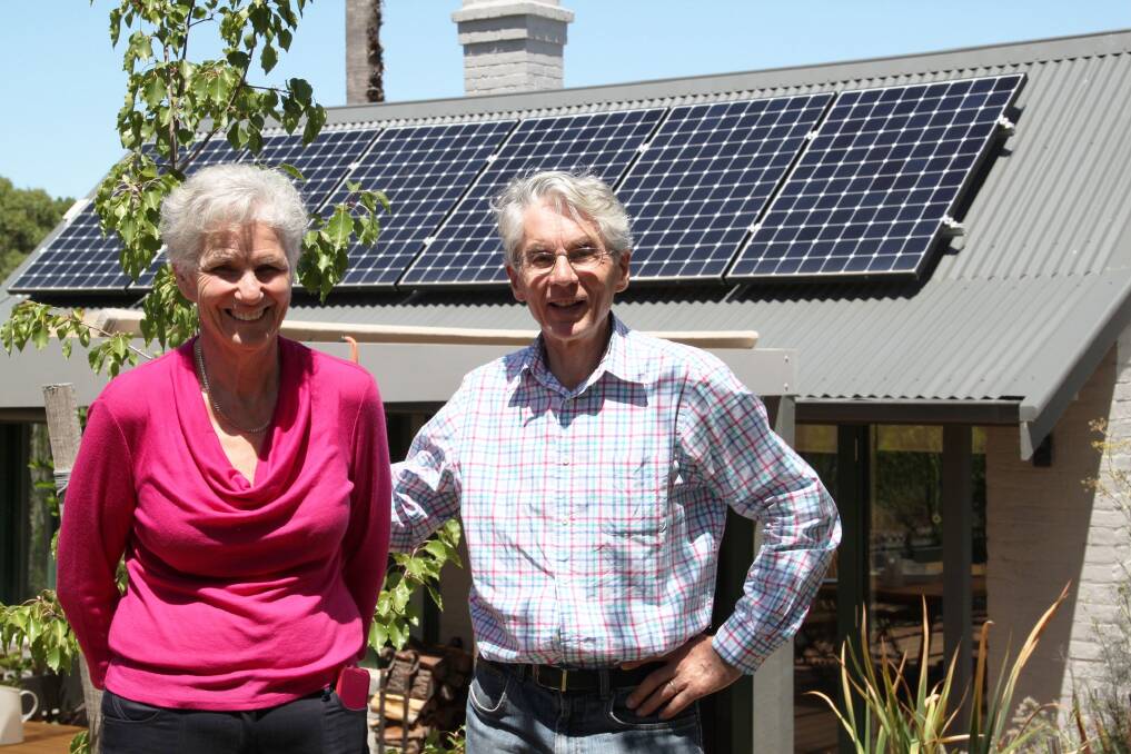 Ian Jones and Lesley Wright outside their heritage award winning home in Castlemaine.