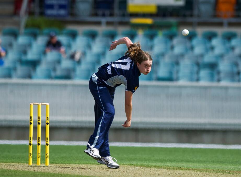 CALL-UP: Tayla Vlaeminck has been selected in a Cricket Australia XI to play world number one ranked England in two tour matches next week. Photo: Dion Georgopoulos
