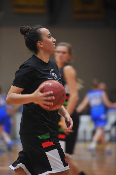 Ashleigh Karaitiana is putting up some big numbers for SEABL club Brisbane Spartans.